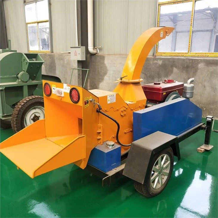 Commercial Engine Wood Log Chipper Shredder