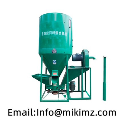 2000kg Peiriant Prosesu Bwyd Anifeiliaid Grinder A Cymysgydd Offer Pawb-yn-un
